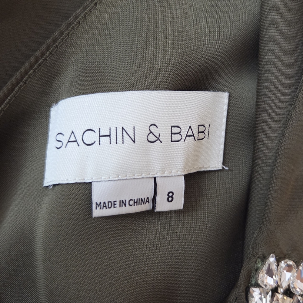 NEW Sachin + Babi Evangeline Ruffle One Shoulder Dress - Picture 7 of 11